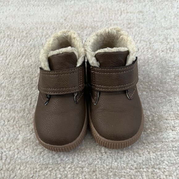 Carter’s Chatham Toddler Boys Brown Faux Shearling Fashion Boots Shoes 5 - Picture 3 of 8